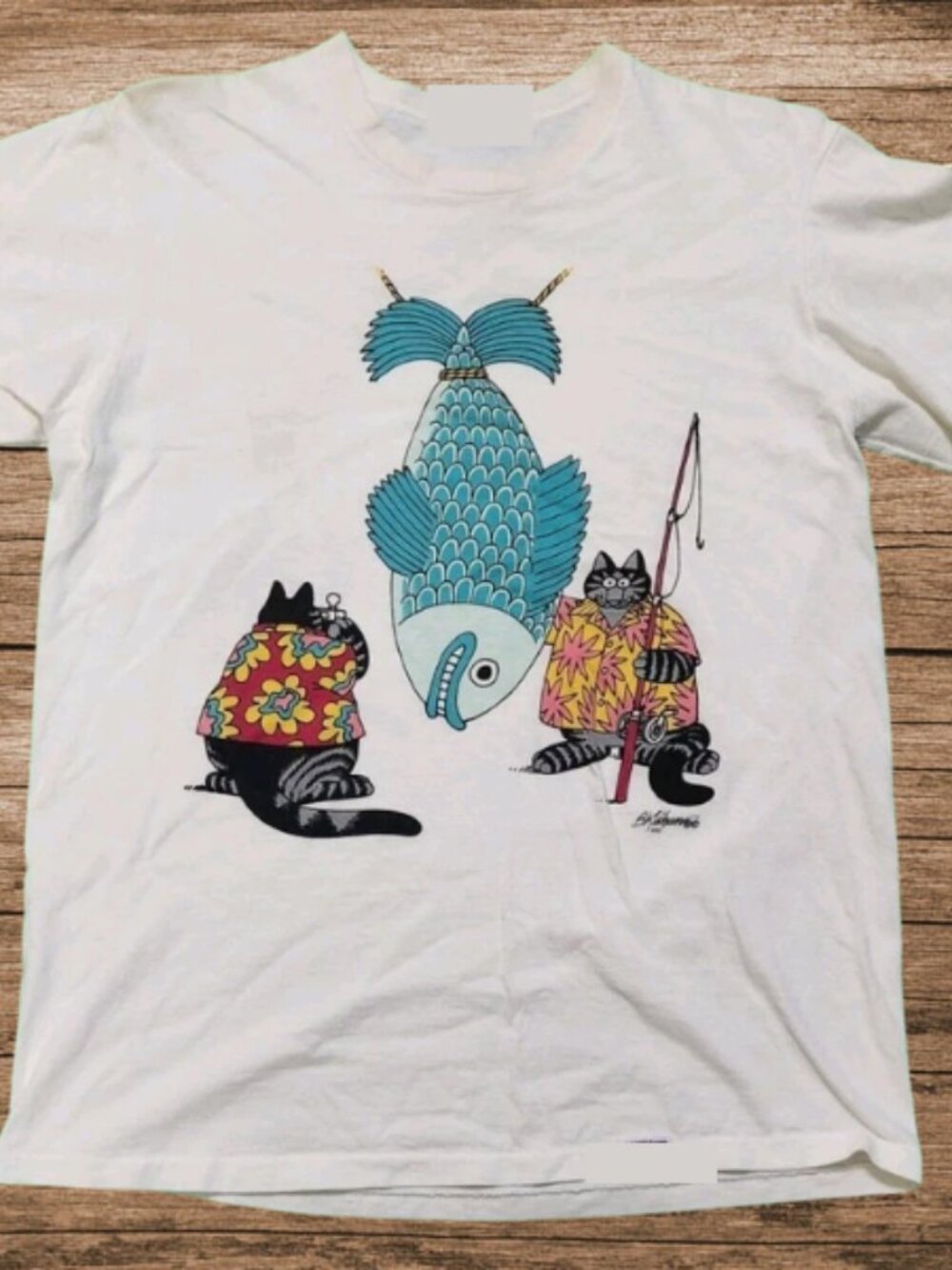 B Kliban Crazy T-Shirts Meme Cat White Tee